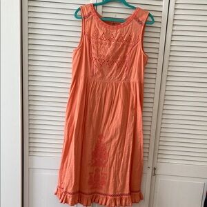 Sundance Coral Midi Dress